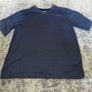 Men's Architect V-Neck Short Sleeve T-Shirt Heather Navy Size: XL